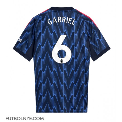 Camiseta Arsenal Gabriel Magalhaes #6 Visitante Equipación 2025-26 manga corta